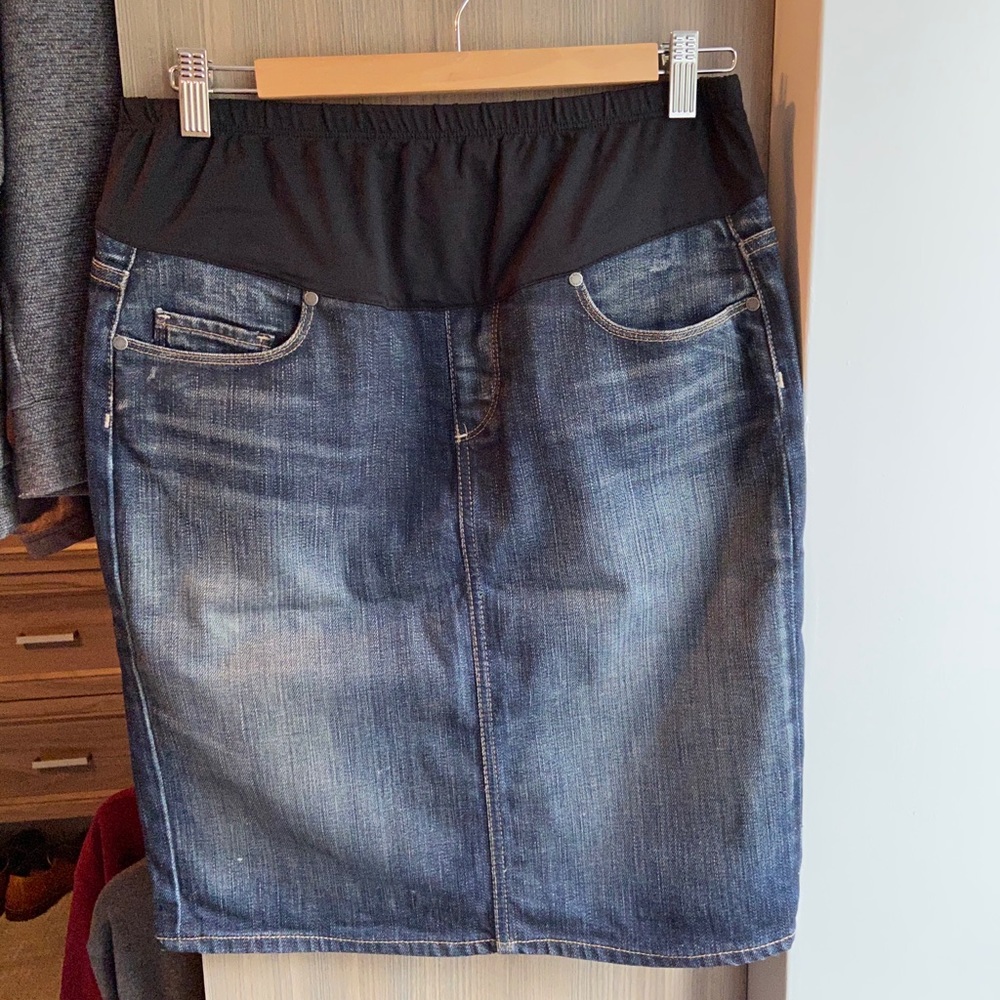 Paige Maternity Denim Skirt